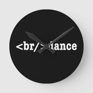 breakdance HTML Code Runde Wanduhr