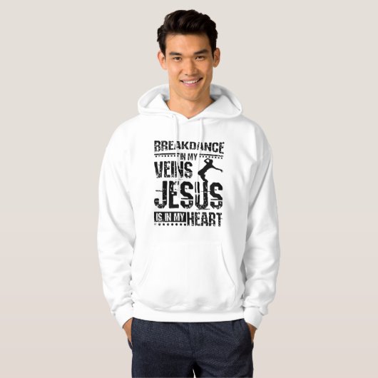 Breakdance Jesus Hoodie (Vorne ganz)