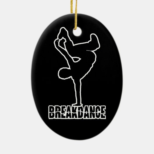 Breakdance kundenspezifische Farbverzierung Keramik Ornament (Hinten)
