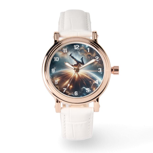 Breakdance meets Universe Armbanduhr (Vorderseite)