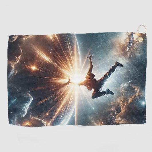 Breakdance meets Universe Golfhandtuch (Horizontal)