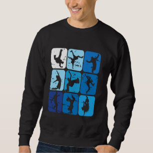 Breakdance-Posen Hip Hop Retro Vintage T-Shirt Sweatshirt