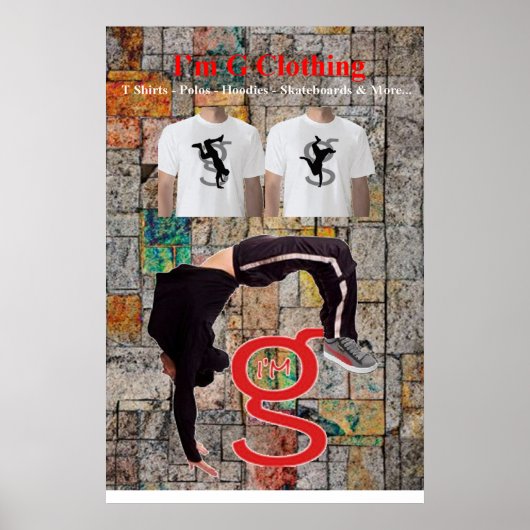 Breakdance Poster von I'm G Clothing (Vorne)