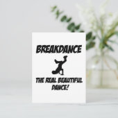 Breakdance Postkarte (Stehend Vorderseite)