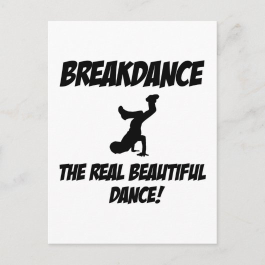 Breakdance Postkarte (Vorderseite)