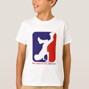 Breakdance schaukelt Entwürfe T-Shirt