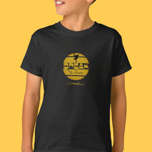 Breakdance schwarz gelb  T-Shirt