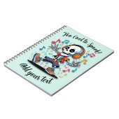 Breakdance Skeleton Vibes - Halloween-Notebook Notizblock (Linke Seite)