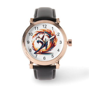 Breakdance Street Fire mit urbaner Energie  Armbanduhr