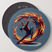 Breakdance Street Fire with Urban Energy Button (Vorne & Hinten)
