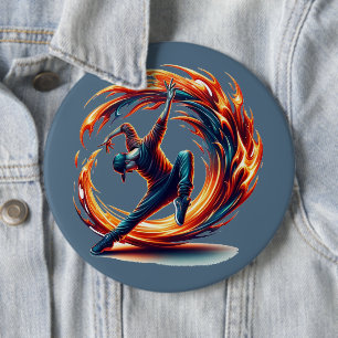 Breakdance Street Fire with Urban Energy Button