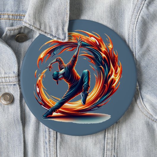Breakdance Street Fire with Urban Energy Button (Beispiel)