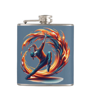 Breakdance Street Fire with Urban Energy Flachmann