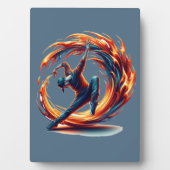 Breakdance Street Fire with Urban Energy Fotoplatte (Vorderseite)