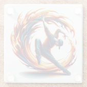 Breakdance Street Fire with Urban Energy Glasuntersetzer (Rückseite)