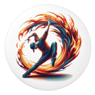 Breakdance Street Fire with Urban Energy Keramikknauf