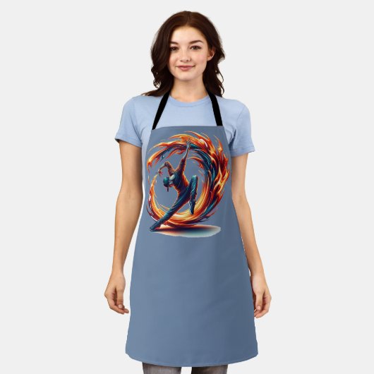 Breakdance Street Fire with Urban Energy Schürze (Getragen)