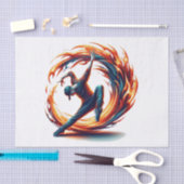 Breakdance Street Fire with Urban Energy Seidenpapier (Handwerk)