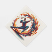 Breakdance Street Fire with Urban Energy Serviette (Ecke)