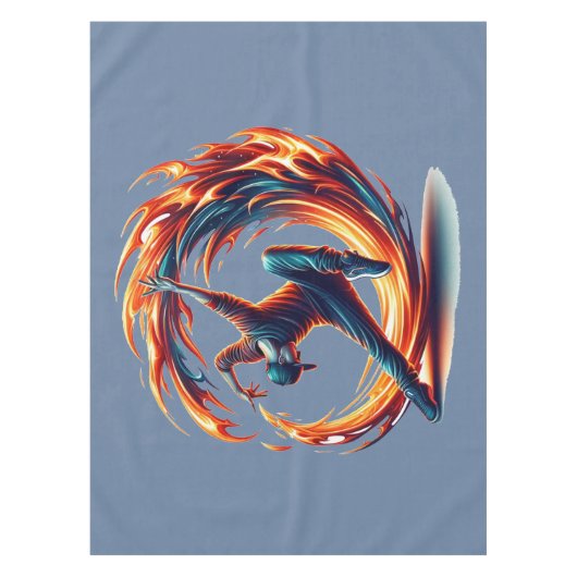 Breakdance Street Fire with Urban Energy Tischdecke (Vorderseite)