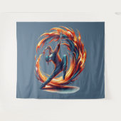 Breakdance Street Fire with Urban Energy Wandteppich (Vorderseite (Horizontal))