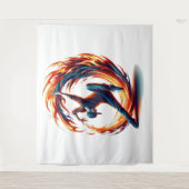 Breakdance Street Fire with Urban Energy Wandteppich (Vorderseite)