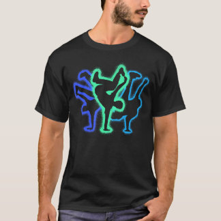Breakdance Tanz Silhouetten Männer Kinder Jungen B T-Shirt