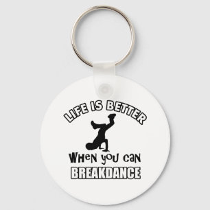 Breakdance Tanzentwürfe Schlüsselanhänger