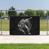 Breakdance Urban Style Monochrome Motion Art Banner (InSitu)