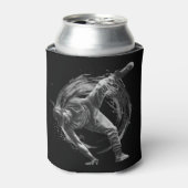 Breakdance Urban Style Monochrome Motion Art Dosenkühler (Kanne Vorderseite)