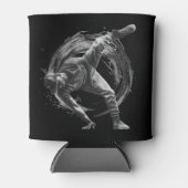 Breakdance Urban Style Monochrome Motion Art Dosenkühler (Vorderseite)