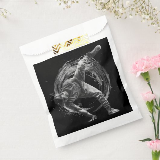 Breakdance Urban Style Monochrome Motion Art Geschenktütchen (Versiegelt)