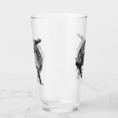 Breakdance Urban Style Monochrome Motion Art Glas (Links)