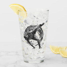 Breakdance Urban Style Monochrome Motion Art Glas