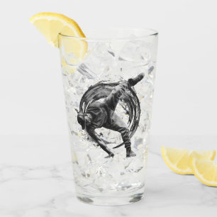 Breakdance Urban Style Monochrome Motion Art Glas