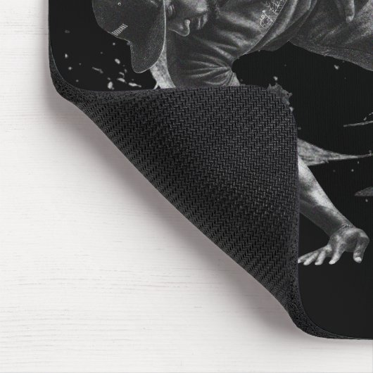 Breakdance Urban Style Monochrome Motion Art Mousepad (Ecke)