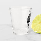 Breakdance Urban Style Monochrome Motion Art Schnapsglas (Links)