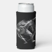 Breakdance Urban Style Monochrome Motion Art Selters Dosenkühler (Seltzer Vorderseite)