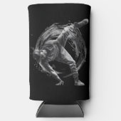 Breakdance Urban Style Monochrome Motion Art Selters Dosenkühler (Vorderseite)