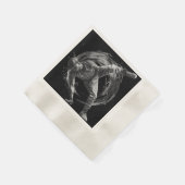 Breakdance Urban Style Monochrome Motion Art Serviette (Ecke)