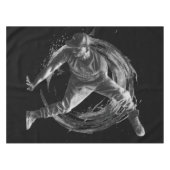 Breakdance Urban Style Monochrome Motion Art Tischdecke (Vorderseite (Horizontal))