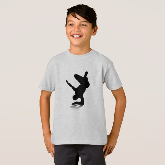 Breakdancer (auf Ellbogen) T-Shirt (Vorne ganz)