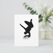 Breakdancer (auf Ellenbogen) Postkarte (Stehend Vorderseite)