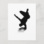Breakdancer (auf Ellenbogen) Postkarte (Vorderseite)