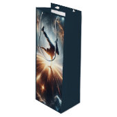 Breakdancer in action, Ai, Action in der Galaxie Geschenktüte Für Weinflaschen (Vorderseite Schrägansicht)