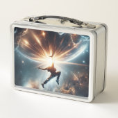 Breakdancer in action, Ai, Action in der Galaxie Metall Brotdose (Rückseite)