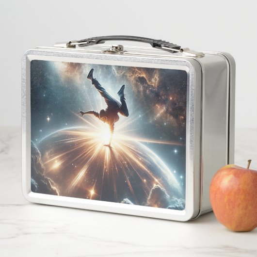 Breakdancer in action, Ai, Action in der Galaxie Metall Brotdose (Beispiel)