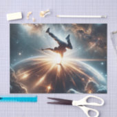 Breakdancer in action, Ai, Action in der Galaxie Seidenpapier (Handwerk)