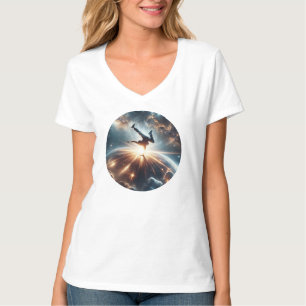 Breakdancer in action, Ai, Action in der Galaxie T-Shirt
