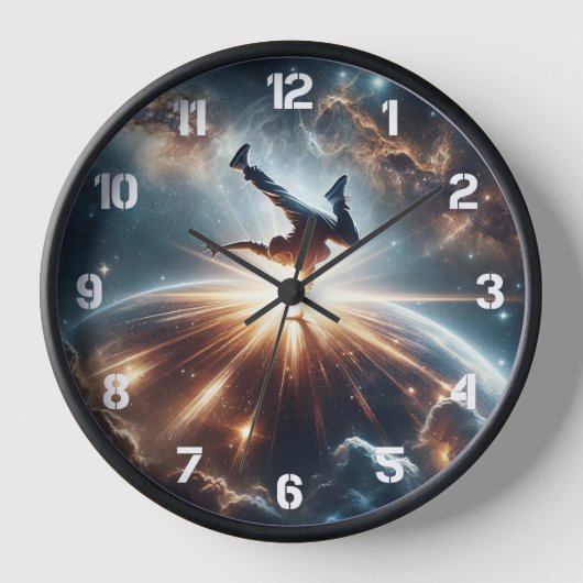 Breakdancer in action, Ai, Action in der Galaxie Uhr (Vorderseite)